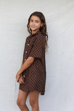 Load image into Gallery viewer, Koya Shirt Dress | Brown Chek
