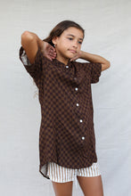 Load image into Gallery viewer, Koya Shirt Dress | Brown Chek
