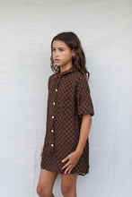 Load image into Gallery viewer, Koya Shirt Dress | Brown Chek
