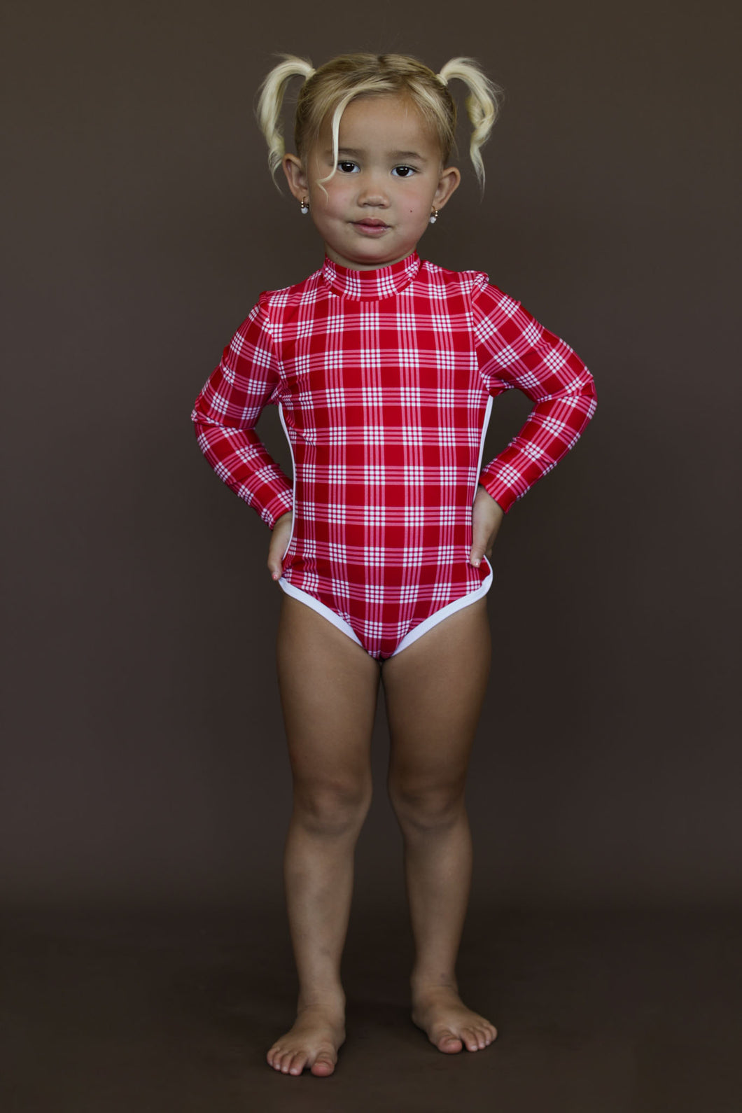 Yamoto | Girls One Piece Rash Guard | Aka Palaka