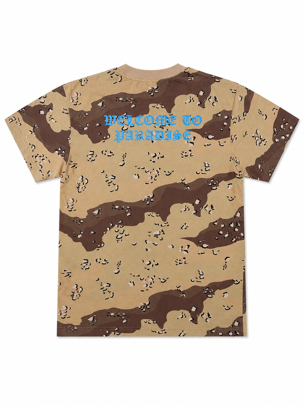 Adult Welcome to Paradise Tee | Desert Camo