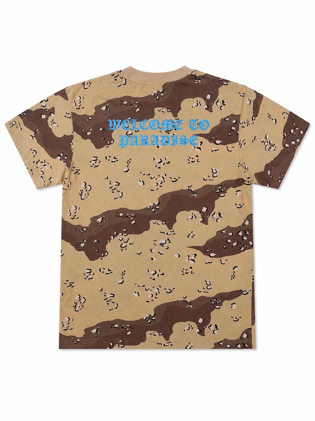 Adult Welcome to Paradise Tee | Desert Camo